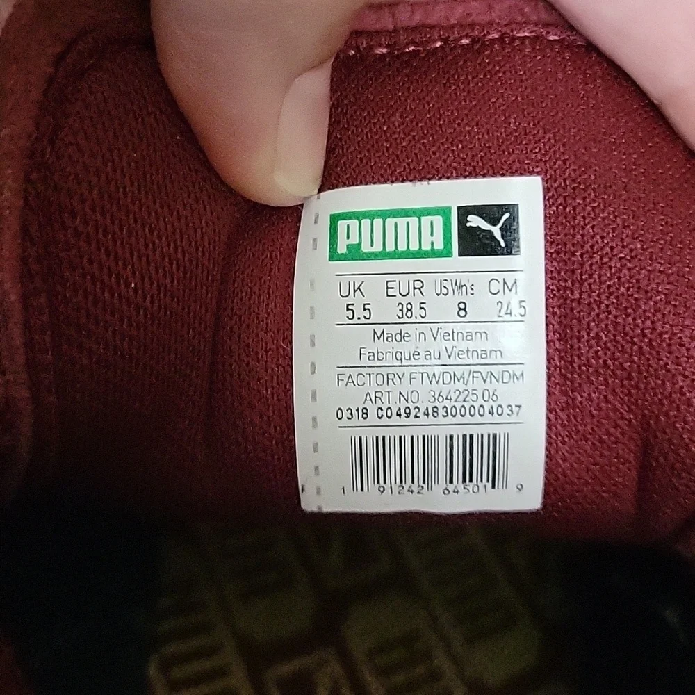 Puma Burgundy Sneakers - Picture 4 of 4